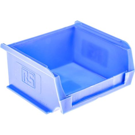 Bac de rangement RS PRO Bleu en PP, 50mm x 100mm x 90mm ( Prix pour Paquet de 10 ) (1/3)