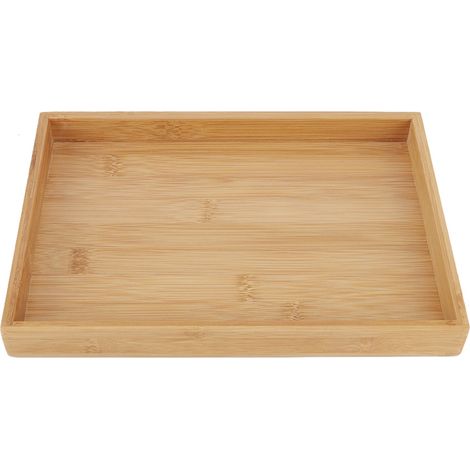Plateau rectangulaire japonais pour servir fruits, thé, apéritifs, restaurant ou maison (28x19,5x3 cm) (1/5)
