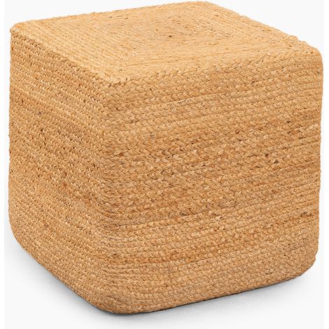 SKLUM Orsen Quadratischer Pouf aus natürlicher Jute                 Jute                  