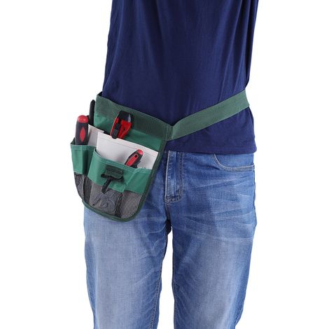 Werkzeugtasche für Elektriker mit mehreren Fächern, vielseitig einsetzbare Gürteltasche mit verstärktem Gürtel (Grün) (1/5)