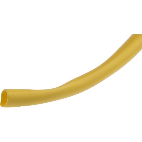 Gaine thermorétractable RS PRO, Dia. 1.6mm Jaune rétreint 2:1, 10m