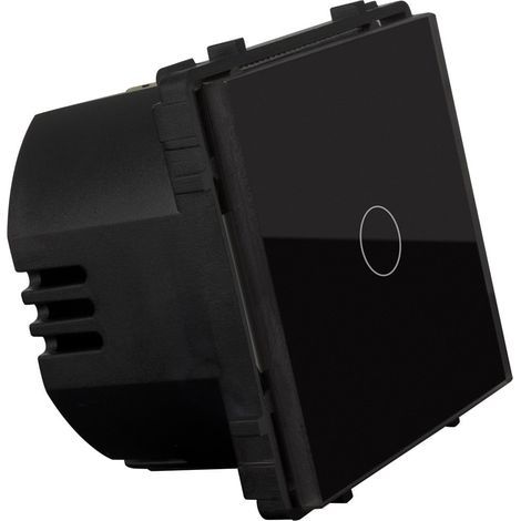 Interrupteur Tactile WiFi Simple Modern Noir (1/5)