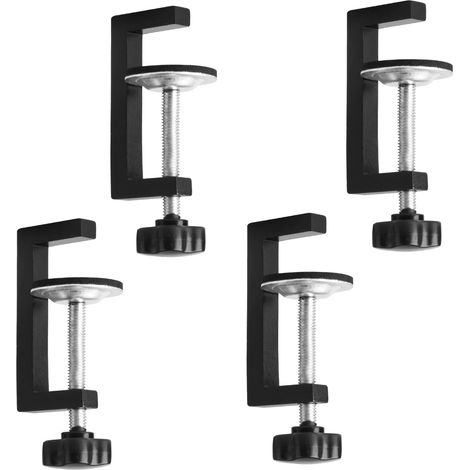 4 pièces Kit de pince en G, pince de table,outils de serrage, plage de serrage 28-57 mm, pinces universelles ajustables pour serrage (1/5)