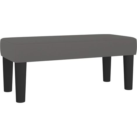 Banc d'entrée - Banc intérieur Gris 70x30x30 cm Similicuir fr9289 - Maison La Vie (1/5)
