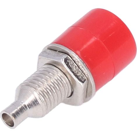 100 Stück Bananenstecker M6 4 mm, gute Übertragungsqualität, hochwertige Verarbeitung, elektrisches Verbindungszubehör, rot (1/5)