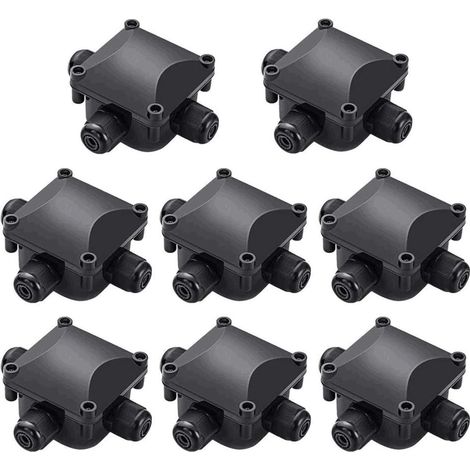 Anschlussdose, DOLASO 8 Stück 3-Wege-IP68-wasserdichter Kabelanschluss, Anschlussdose, unterirdische Kabeldose (1/5)
