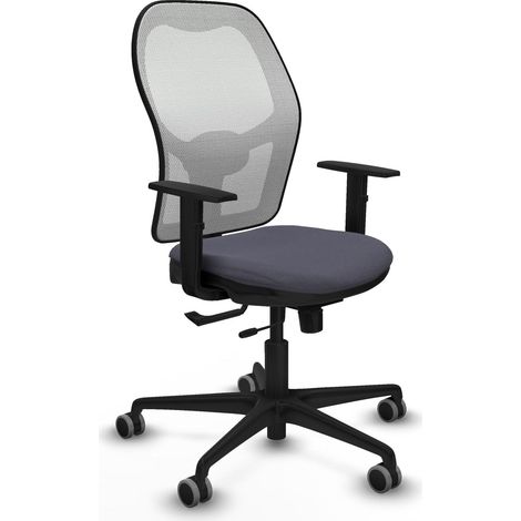 Silla piqueras y crespo Jorquera negro estructura robusta reposabrazos 1D (1/2)