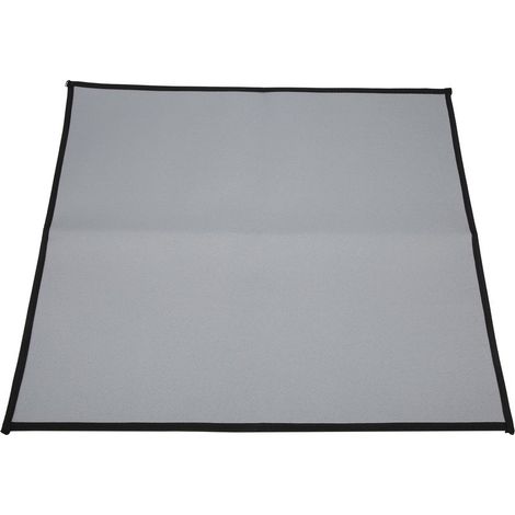Tapis de protection rectangulaire pour foyer/barbecue, 60 x 53 cm, en silicone portable et ignifugé, idéal pour le camping. (1/5)