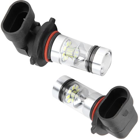 2er-Pack LED-Lampen 9006/HB4 100W Superhellweiß, Fernlicht und Nebelscheinwerfer für Auto (1/5)