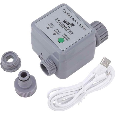 1 Programmateur d'arrosage, commande WiFi, alimentation USB, pour jardin, balcon, cour (1/5)