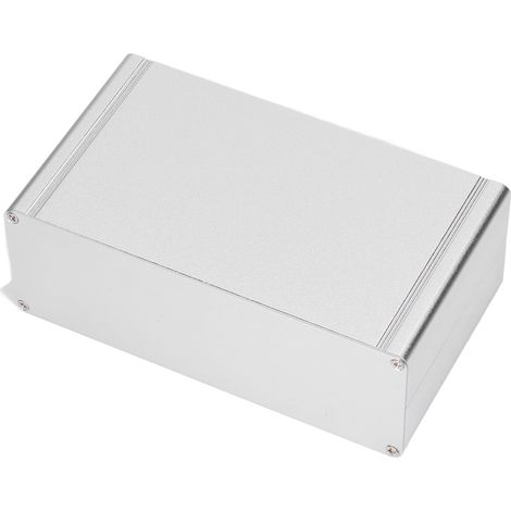 Boîte de jonction électrique étanche en aluminium, modèle démontable, dimensions 62x178x100mm, finition argent, idéale pour bricolage et installations extérieures. (1/5)