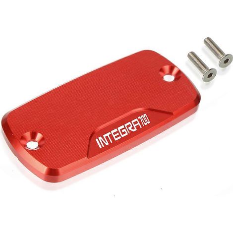 Aplicable a accesorios para motocicletas: Tapa del depósito de fluido de aluminio para el cilindro de aceite de la HONDA Integra 700 2012 2013 (B rojo). (1/5)