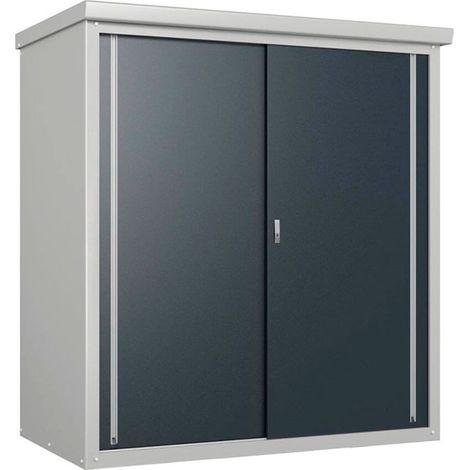 Trimetals Metall Geräteschrank "Large Guardien D63", Gartenaufbewahrung inkl. Boden und 2 Regalen, anthrazit, 176 x 98 x 187 cm (L x B x H) (1/5)