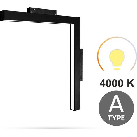 Ultron Faretto lineare ad angolo verticale da 16W 4000K Neutro Tipo A per binari magnetici SMART TRACK 48VDC (1/5)