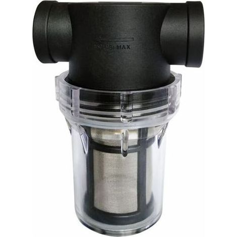 Crépine de pompe à eau en ligne de 3/4 po avec filtre en acier inoxydable de 80 mailles (1/3)