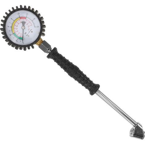 Manomètre mécanique avec long manche et testeur de pression pour voitures et motos, pas besoin de piles, outil durable (1/5)
