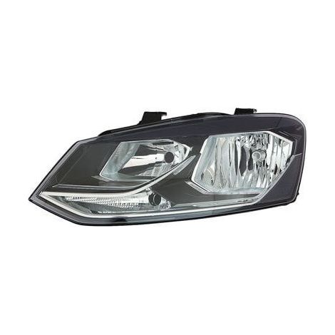 Phare avant gauche H7/H7 fond noir Volkswagen Polo 5 2014-2017