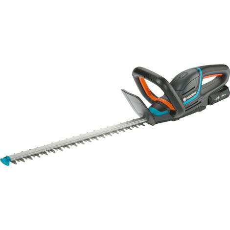 GARDENA Cortasetos a batería ComfortCut 50 cm / 18V POWER FOR ALL cargador y batería incluidos, con protector anti impactos, para cortar setos de hasta 150 m² con una sola carga (14730-20) (1/5)