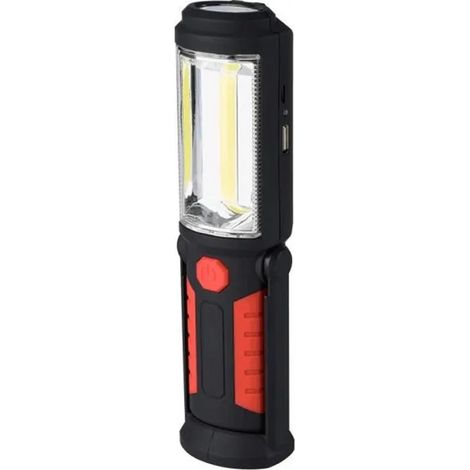 Lampe Torche Aimantée Rechargeable LED COB 3W 360LM Lampe de Poche Lumières de Travail Portable (1/4)