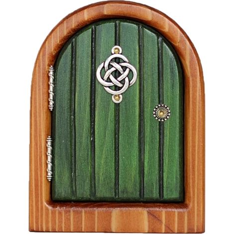 Porte de fée miniature pour arbres, décoration extérieure de jardin féerique, sculptures décoratives pour mur, chambre d'enfant, cour. (1/5)