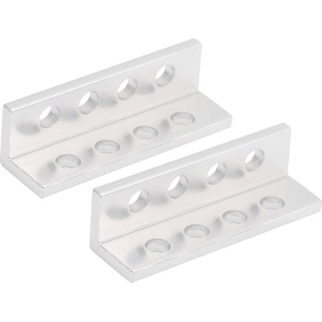 2 pièces 3103‑0004‑0040 Profilé en L à 4 trous, accessoires de profilé en aluminium (40 mm) (1/5)