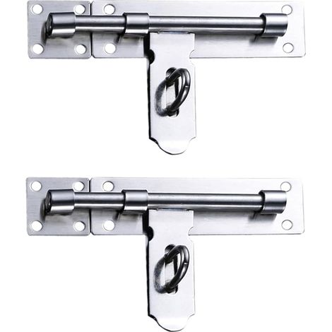 Verrou de Porte en Acier Inoxydable, Verrou de Porte à Boulon Coulissant, Verrou de Porte, Adapté à Portes Intérieures et Extérieures(26.7cm/8in) (1/5)