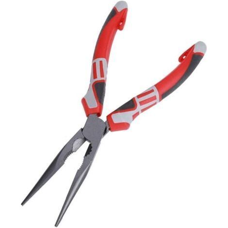 Multifonctionnel électricien allemand coupe-fil long aiguille nez pinces outils à main 200mm, pince electricien, Pince à becs demi ronds (1/5)