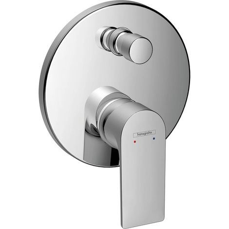 Set de Finition pour Mitigeur Thermostatique Baignoire Encastré, avec 2 Fonctions, Robinet Thermostatique Baignoire pour Montage encastré, Chromé, 72468000 (1/3)