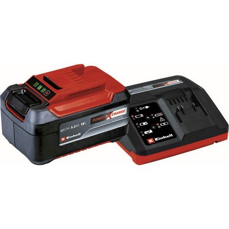 1PZ BATTERIA + CARICABATTERIA POWER-X-CHANGE 18 V - 5,2 Ah