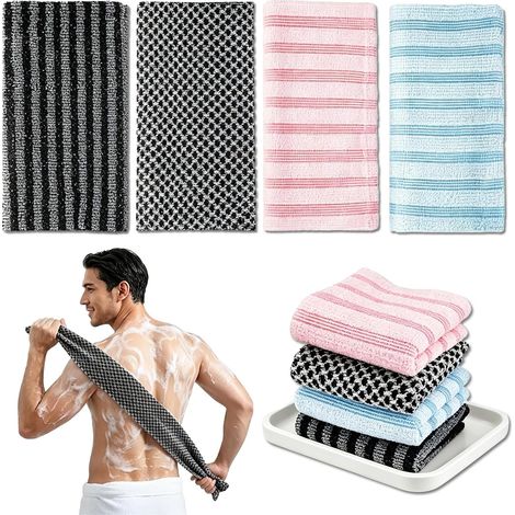 Set di 4 asciugamani da bagno esfolianti giapponesi (1/5)