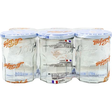 Confiturier a capsule da 385 ml con coperchio T.o. ø 82 mm decorato - Pack 6 - Le Parfait
