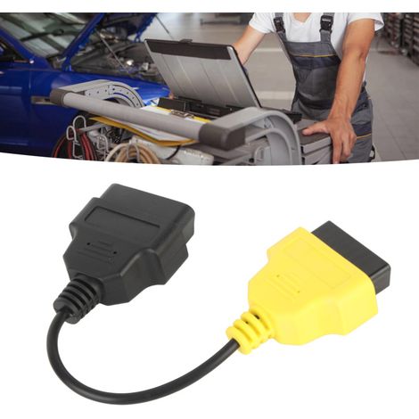 Irovami Adaptateur de remplacement pour câble de diagnostic OBD2, connecteur et outil de diagnostic, pour scanner ECU Fiat (1/5)