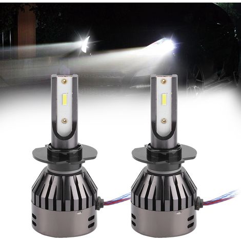 2er-Pack H7 60W weiße LED-Lampen für Autoscheinwerfer, integrierte Fokuslinsen mit eingebautem Treiber (1/5)