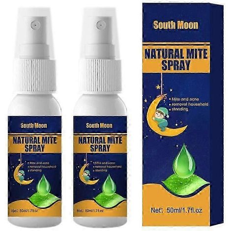 Lot de 2 sprays anti-acariens pour éliminer les acariens, nettoyer l'intérieur et exterminer les punaises de lit. Spray anti-acariens et nettoyant pour animaux domestiques pour la literie.
