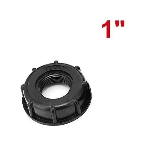 Adaptateur Fileté PVC S60x6 - Bouchon Femelle 60 mm - Pour Réservoir IBC Cubique 1000 L - 1 Pièce (1/5)