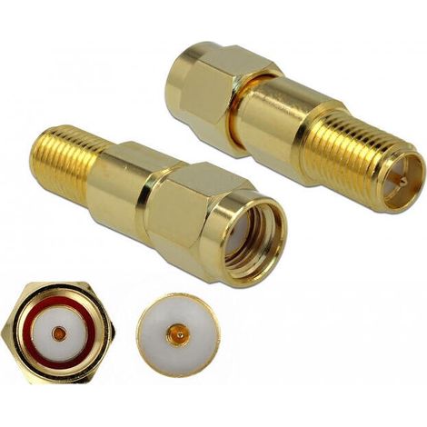 Delock adaptador rp-sma macho a rp-sma hembra 3 ghz