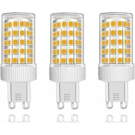 Lot de 3 Ampoules LED G9 10W Équivalent Halogène 150W, 86 LED, 1000Lm, Angle de faisceau 360°, Ultra Lumineuses, AC220-240V, Non Dimmable, Blanc Chaud 3000K… [Classe énergétique B] (1/4)