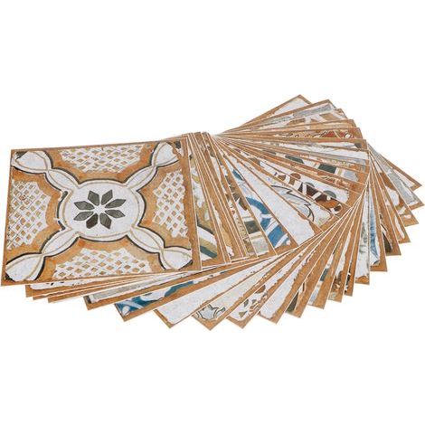 24 Pcs PVC Auto-Adhésif Carrelage Autocollant Sticker Mural DIYStick sur Carrelage pour La Maison Décorative 15 X 15 Cm. (1/5)