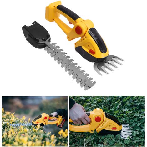 Taille-Haies Électrique Sans Fil 110-240V Chargeable pour Jardinage et Taille de Haies Mono-main Facile à Utiliser -KZQ