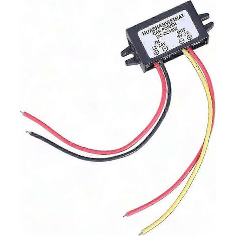 Convertisseur abaisseur 12V 24V vers 6V 3A 2A 1A, régulateur d'alimentation DC-DC buck, module de tension pour alimentation 6V, 180W max (1/5)