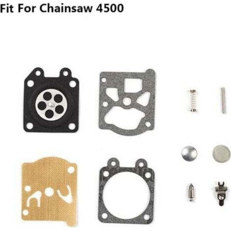 Nouveau kit de réparation de carburateur accessoires de tondeuse à gazon débroussailleuse scie à chaîne kit de réparation huile de coupe scie carburateur 4500 (1/4)