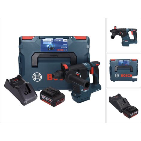 Bosch GBH 18V-24 C Martello rotativo professionale a batteria 18 V 2,4 J Brushless SDS plus + 1x batteria ricaricabile 5,0 Ah + caricabatterie + L-BOXX
