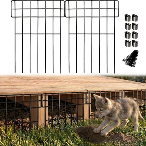 Pack of 25 Decorative Metal Garden Animal Barriers Height 43cm x Width 33cm, Total Length 8.25m