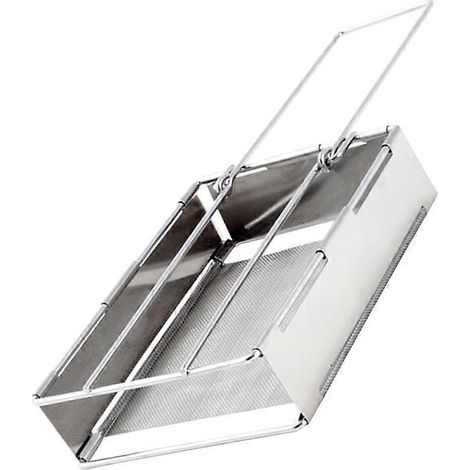 Grille-pain de cuisine en acier inoxydable argenté compatible avec gril multifonction (1/5)