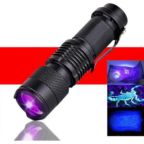 Ultraviolette LED-Schwarzlicht-Inspektionslampe (365/395 nm), Detektor (1/4)