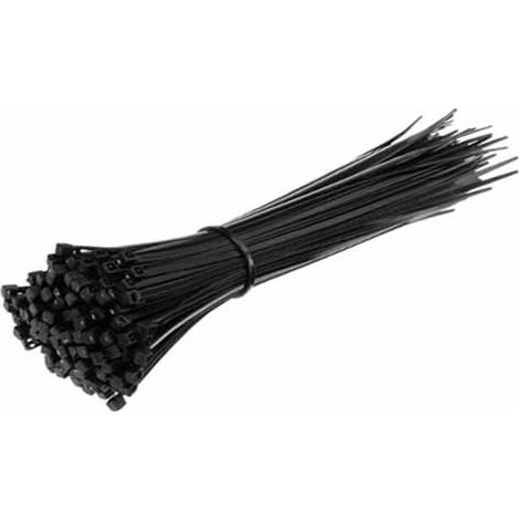 Fascette fissacavo nylon-66 per cablaggi 7.6x300mm nero 100pcs V-TAC - sku 11178