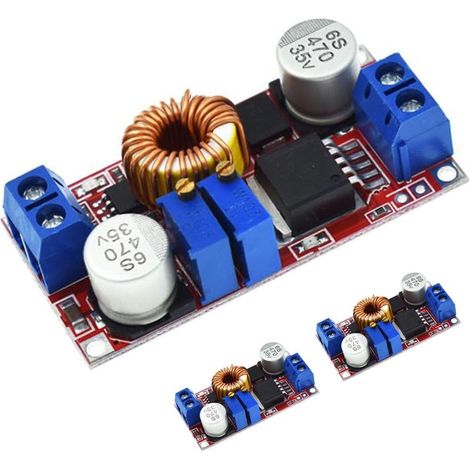 3pcs XL4015 Module Convertisseur Abaisseur DC-DC 5V-32V à 0.8V-30V 5A réglable Module d'alimentation régulée pour batterie Li-Ion (1/5)