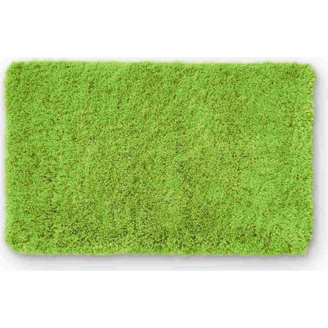 WOHNDIRECT Hochflor Badematten MALMÖ - 1 Stück 50x80 cm, Grün