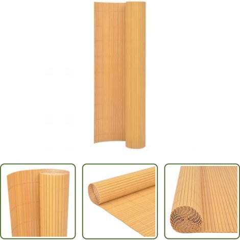 Clôture en PVC - Clôture de jardin double face 110x300 cm Jaune (1/5)
