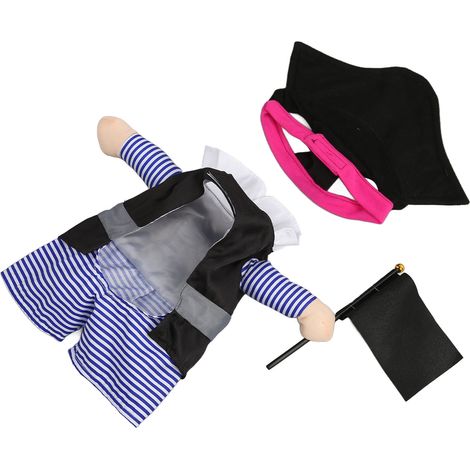 Costume de pirate pour chien, imprimé dessin animé mignon et tendance, pour chiens et chats (taille L). (1/5)